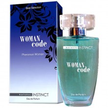 Женские духи с феромонами «Natural Instinct Woman Code»от компании Ромпарфюм, объем 50 мл, WOMAN CODE, цвет Синий, 50 мл.