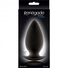 Анальная пробка для ношения «Renegade Spades X-Large» из коллекции Renegade от компании NS Novelties, цвет черный, NSN-1106-13, из материала Силикон, длина 11.1 см.