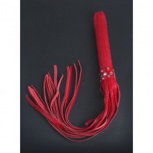 Плеть-ракета с латексной рукояткой от компании СК-Визит, цвет красный, 3012-2, из материала Кожа, длина 65 см.