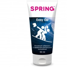Интимный лубрикант с длительным скольжением «Easy Go» от компании Spring, объем 50 мл, SPRING EASY GO 50ml, цвет Прозрачный, 50 мл.