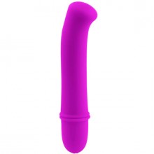 Изогнутый небольшой вибратор для точки G - «Antony» из коллекции Pretty Love от Baile, цвет фиолетовый, BI-014193, цвет Розовый, длина 11.7 см.
