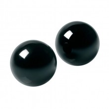 Стеклянные вагинальные шарики «Jaded Glass Ben Wa Balls» без сцепки от XR Brands, цвет зеленый, AD174, из материала Стекло, диаметр 3 см.