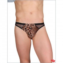 Мужские сетчатые стринги от компании Vanilla Paradise, цвет леопард, размер 50, VPST118, из материала Полиэстер, XL