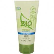 Лубрикант для чувствительной кожи «Bio Super» от компании Hot Products, объем 50 мл, HOT44170, из материала Водная основа, цвет Зеленый, 50 мл.