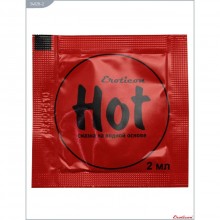 Гель-смазка возбуждающая «Hot» с женьшенем от компании Eroticon, объем 2 мл, 34028-2, 2 мл.