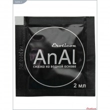 Гель-смазка «AnAL» для анального секса от компании Eroticon, объем 2 мл, 34030-2, из материала Водная основа, 2 мл.