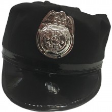 Фуражка полицейского, цвет черный, 04772 One Size, бренд OEM, One Size (Р 42-48)