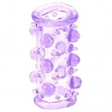 Насадка с шариками и шипами «Lust Cluster» от компании Dream Toys, цвет фиолетовый, 310011, из материала TPR, длина 7 см.
