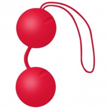 Вагинальные шарики «Joyballs Trend» со смещенным центром тяжести, цвет красный матовый, Joy Division 15032, из материала Силикон, диаметр 3.5 см.