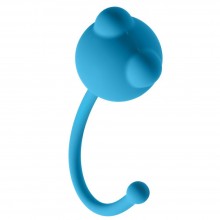 Вагинальный шарик с ушками «Roxy» из серии Emotions от Lola Toys, цвет голубой, 4002-03lola, длина 12 см.