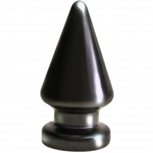 Плаг-массажер «Black Magnum 3» для анальной стимуляции, цвет черный, LoveToy 420300, бренд LoveToy А-Полимер, из материала ПВХ, длина 18 см.
