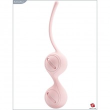 Шарики вагинальные анатомической формы и со смещенным центром тяжести Pretty Love от Baile, цвет розовый, bi-014490-2, из материала Силикон, длина 16.3 см.
