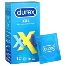 Презервативы «№12 XXL» увеличенного размера от компании Durex, упаковка 12 шт, Durex 12 XXL, 12 мл.