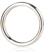 Среднее стальное эрекционное кольцо «Steel Cock Ring» от BlueLine, цвет серебристый, BLM4002, из материала Металл, коллекция C&B Gear, диаметр 4.5 см.