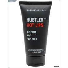 Возбуждающая мужская гель-смазка «Hot Lips» от Hustler Toys, объем 75 мл, 37104, из материала Водная основа, 75 мл.