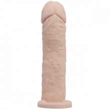 Удлиняющая насадка для пениса «Penis Sleeve Medium» с подхватом мошонки 16 см, Baile BI-026228, коллекция Pretty Love, цвет Телесный, длина 16 см.