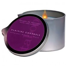 Массажная свеча «Taboo Plaisirs Charnels» с ароматом амбры и мускуса от компании Ruf, объем 165 гр, 2501