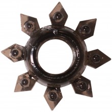 Классическое эрекционное кольцо «Rings Gear» из коллекции Lola Rings от компании Lola Toys, цвет черный, 0112-21Lola, бренд Lola Games, длина 4.5 см.