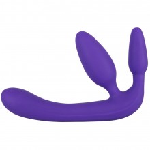 Безремневой страпон с двумя пробками «Triple Teaser» от компании You 2 Toys, цвет фиолетовый, 0509663, бренд Orion, из материала Силикон, коллекция You2Toys, длина 20 см.