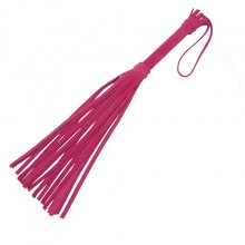 Верюровая эффектная плеть с петлей на руку от компании СК-Визит, цвет розовый, 3011-4b, из материала Кожа, длина 40 см.