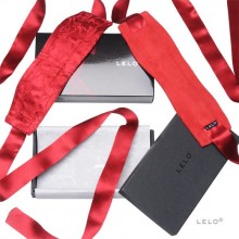 Красные шелковые наручники «Etherea» от компании Lelo, цвет красный, размер OS, LEL1432, из материала Ткань, One Size (Р 42-48)