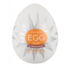 Мастурбатор-яйцо для мужчин «Egg Shiny» от компании Tenga, цвет белый, EGG-011, из материала TPE, длина 7 см.