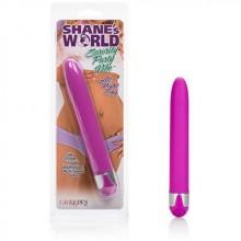 Классический вибратор «Shanes World» от компании California Exotic Novelties, цвет фиолетовый, SE-0536-60-2, бренд CalExotics, из материала Пластик АБС, коллекция Shanes World Collection, длина 15.5 см.