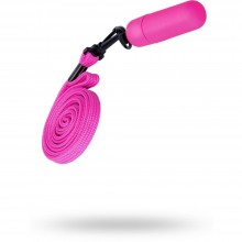 Вибропулька с ремешком на шею от компании Sexus Funny Five, цвет розовый, 931010-3, длина 6 см.