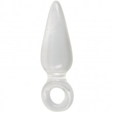 Анальная втулка с колечком на пальчик «Finger Plug» от компании You 2 Toys, цвет белый, 0516929, бренд Orion, из материала TPR, длина 9.5 см.