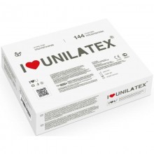 Ультратонкие презервативы «Ultra Thin» от компании Unilatex, блок 144 шт, Unilatex Ultra Thin №144, цвет Телесный, длина 19 см.