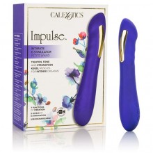 Вагинальный вибратор для точки G «Impulse Intimate E-Stimulator Petite Wand» от California Exotic Novelties, цвет синий, SE-0630-10-3, бренд CalExotics, из материала Силикон, длина 18.5 см.