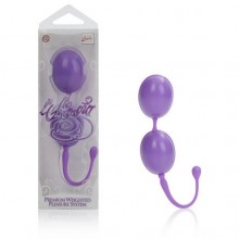 Каплевидные вагинальные шарики «L'amour Premium Weighted Pleasure System» от компании California Exotic Novelties, цвет фиолетовый, SE-4649-14-3, бренд CalExotics, из материала Пластик АБС, диаметр 3 см.