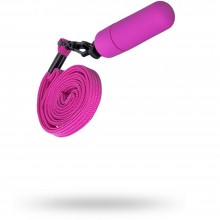 Вибропулька с ремешком на шею от компании Sexus Funny Five, цвет фиолетовый, 931010-4, длина 6 см.