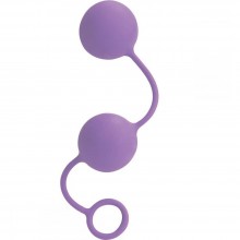 Вагинальные шарики в силиконовой оболочке «Lia Love Balls» от компании California Exotic Novelties, цвет фиолетовый, SE-4560-08-3, длина 20 см.