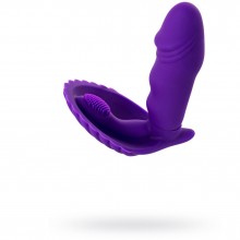 Вибровтулка для ношения в трусиках из серии A-Toys от компании ToyFa, цвет фиолетовый, 761029, из материала Силикон, длина 12 см.