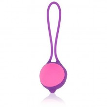Вагинальный шарик с силиконовой петлей от компании Cosmo, цвет фиолетовый, BIOCSM-23078, бренд Bior Toys, цвет Розовый, диаметр 3.4 см.
