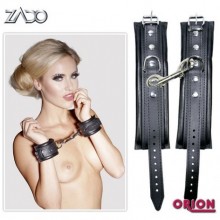 Наручники кожаные «Zado» от компании Orion, цвет черный, размер OS, 20303221001, One Size (Р 42-48)