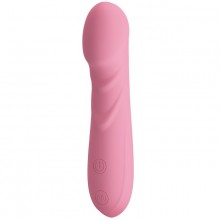 Перезаряжаемый вибромассажер «Reuben» для G-стимуляции из коллекции Pretty Love от компании Baile, цвет розовый, BIOBI-014358-1, из материала Силикон, длина 13.5 см.