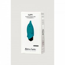 Вагинальный мини-вибратор в форме дельфина «Lastic Pocket Dolphin», цвет голубой, Adrien Lastic 30585, из материала Силикон, длина 7.5 см.