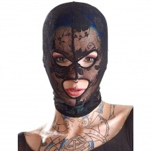 Кружевная маска на голову в отверстиями для глаз и рта Bad Kitty «Mask Lace», цвет черный, размер OS, Orion 24903821001, из материала Полиамид, One Size (Р 42-48)