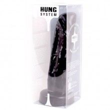 Фаллоимитатор-гигант «Hung System Toys Beefcake» для фистинга, цвет черный, OPR-1050016, бренд O-Products, коллекция All Black, длина 27 см.