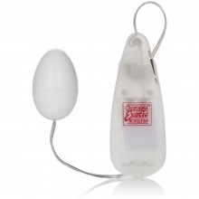 Круглое виброяйцо для женщин «Pocket Exotics Vibrating Egg», цвет белый, California Exotic Novelties SE-1107-09-2, из материала Пластик АБС, длина 5 см.