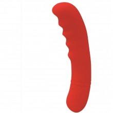 Вагинальный мини-вибратор «Rhea» для точки G, цвет красный, Le Frivole Costumes 05503, из материала Силикон, длина 18 см.