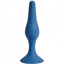 Анальная пробка Gravity, силикон, диаметр 3.2 см, длина 12.5 см, цвет кобальт, бренд Le Frivole, цвет Синий, длина 12.5 см.