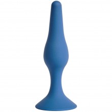 Анальная пробка Gravity, силикон, диаметр 2.8 см, длина 11 см, цвет кобальт, бренд Le Frivole, цвет Синий, длина 11 см.