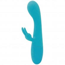 Вагинальный вибратор кролик «Naya» с клиторальным стимулятором, цвет голубой, Le Frivole Costumes 05501, длина 18.3 см.