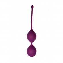 Силиконовые шарики Кегеля «Lyra Delta» со смещенным центом тяжести, цвет фиолетовый, Le Frivole Costumes 05533, длина 20 см.