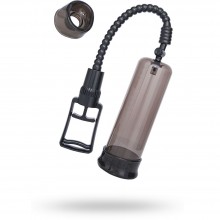 Мужская помпа-массажер с удобным рычагом для откачки воздуха «Training Pump», цвет черный, Sexus Men 709007, из материала Пластик АБС, длина 21 см.