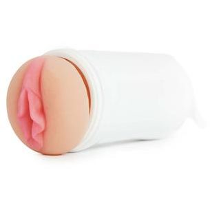 Мастурбатор-вагина в тубе «CyberSkin Vulcan Realistic Vagina», цвет телесный, Topco Sales TS1600372, из материала TPE, длина 16 см.