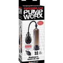 Мужская вакуумная помпа Pump Worx «Beginners Auto VAC Kit», цвет черный, PipeDream PD3286-00, длина 23 см.